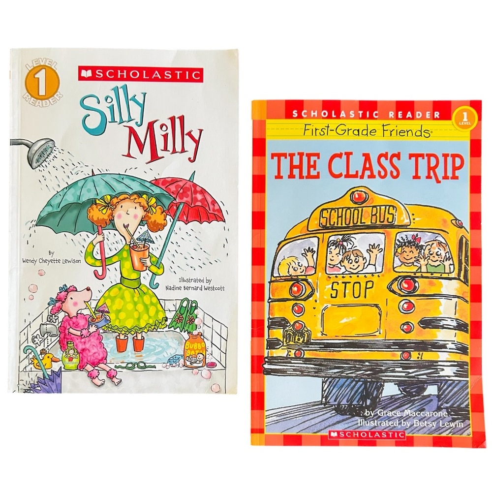 ✅ 5 for $25 - Silly Milly and First Grade Friends The Class Trip, Two Books